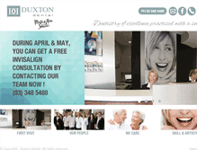 Tablet Screenshot of duxtondental.co.nz